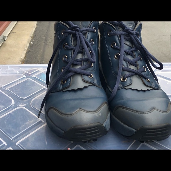 Oregon Mudders Men Navy Blue Golf Boots Size 7.5 - Picture 4 of 11